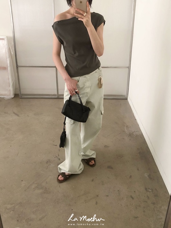 不規則手袖棉質上衣(闆娘清單)
